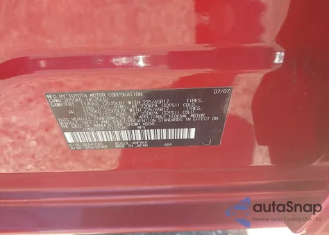 2007 Toyota Rav4 from USA, damaged, VIN JTMBD33V575122565